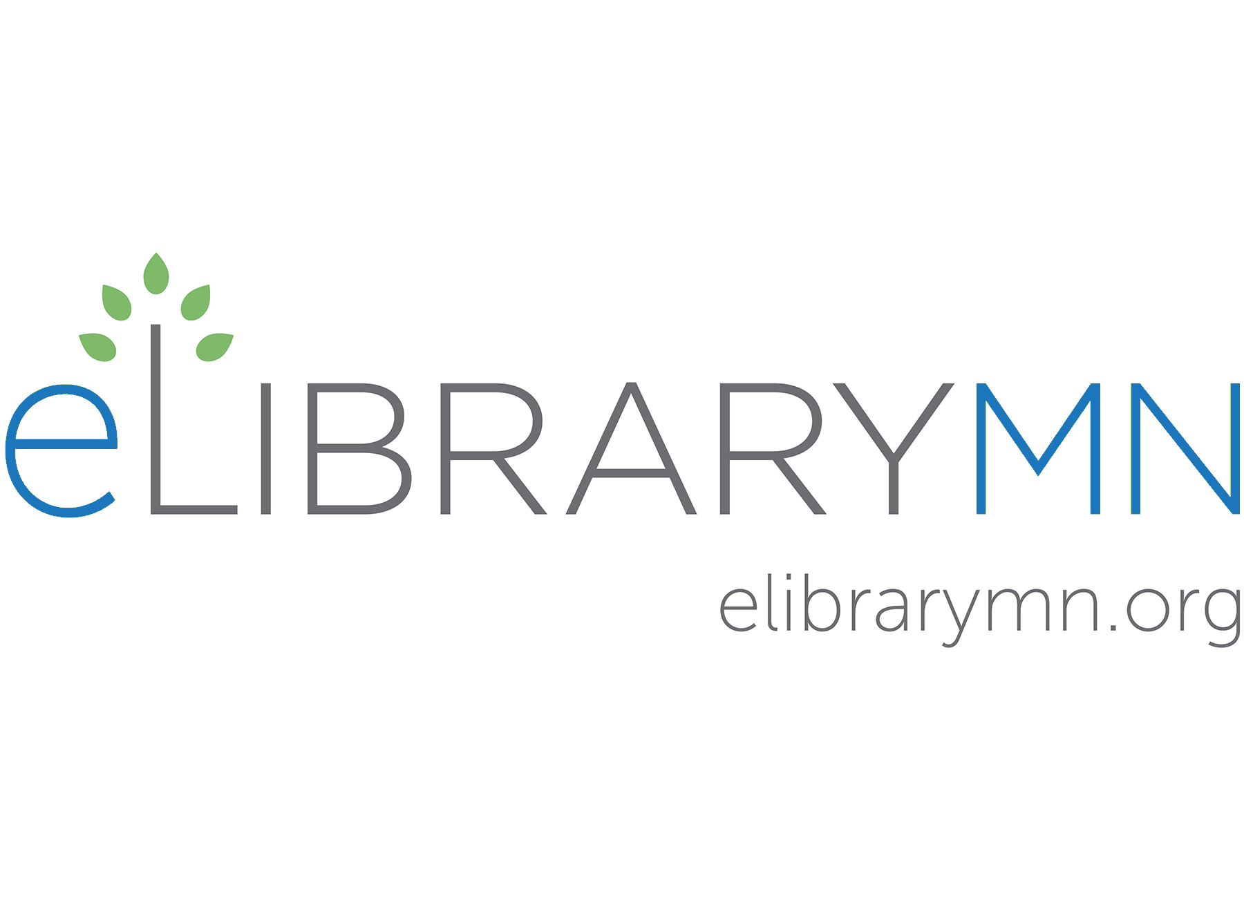 eLibrary Minnesota and URL (Color - blue, green, grey)
