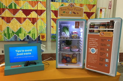 A photo of the Save Your Food exhibit.