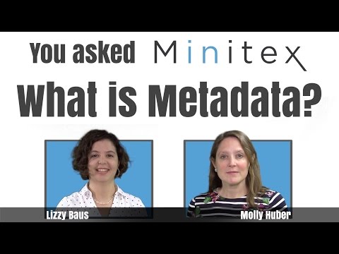 Video screenshot: You Asked Minitex: What is Metadata?