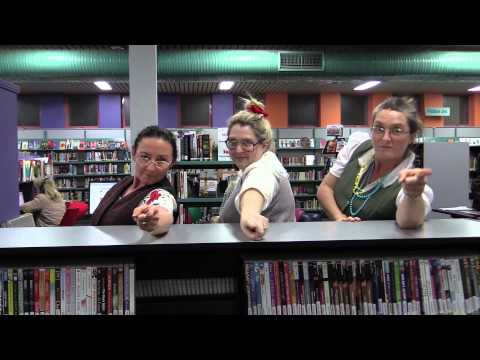 Video screenshot: Librarian Rhapsody- Shoalhaven Library Staff