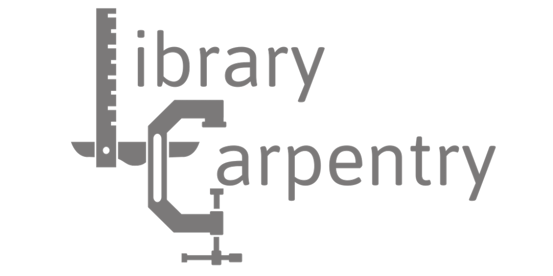 Logo text that reads "Library Carpentry"