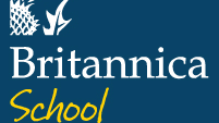 Britannica School logo text