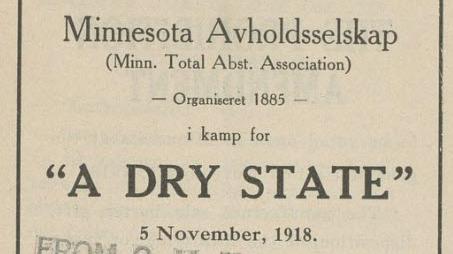 Pro-Prohibition pamphlet entitled A Dry State