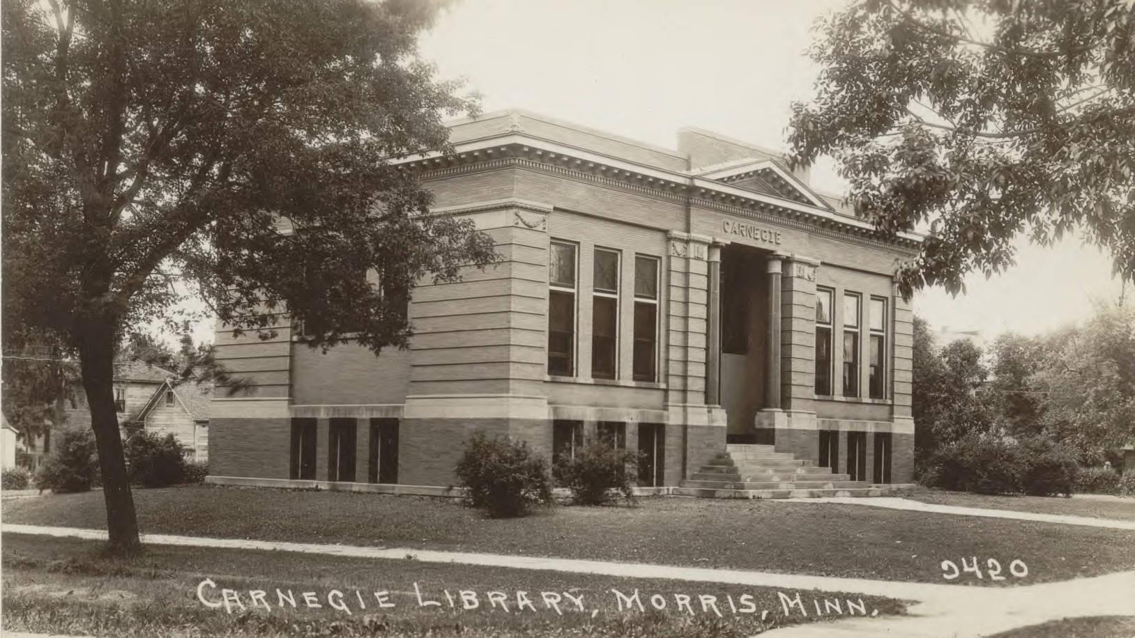 Carnegie Library building in Morris, Minnesota