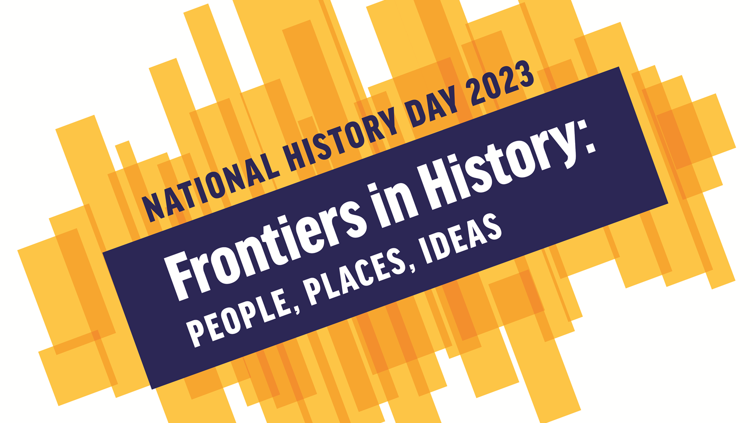 National History Day 2023 theme logo: Frontiers in History