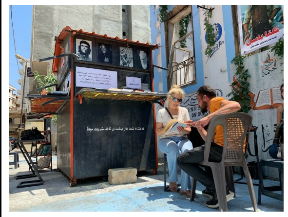 ‘Syrians need this’: the kiosk helping a war-torn nation reconnect with literature