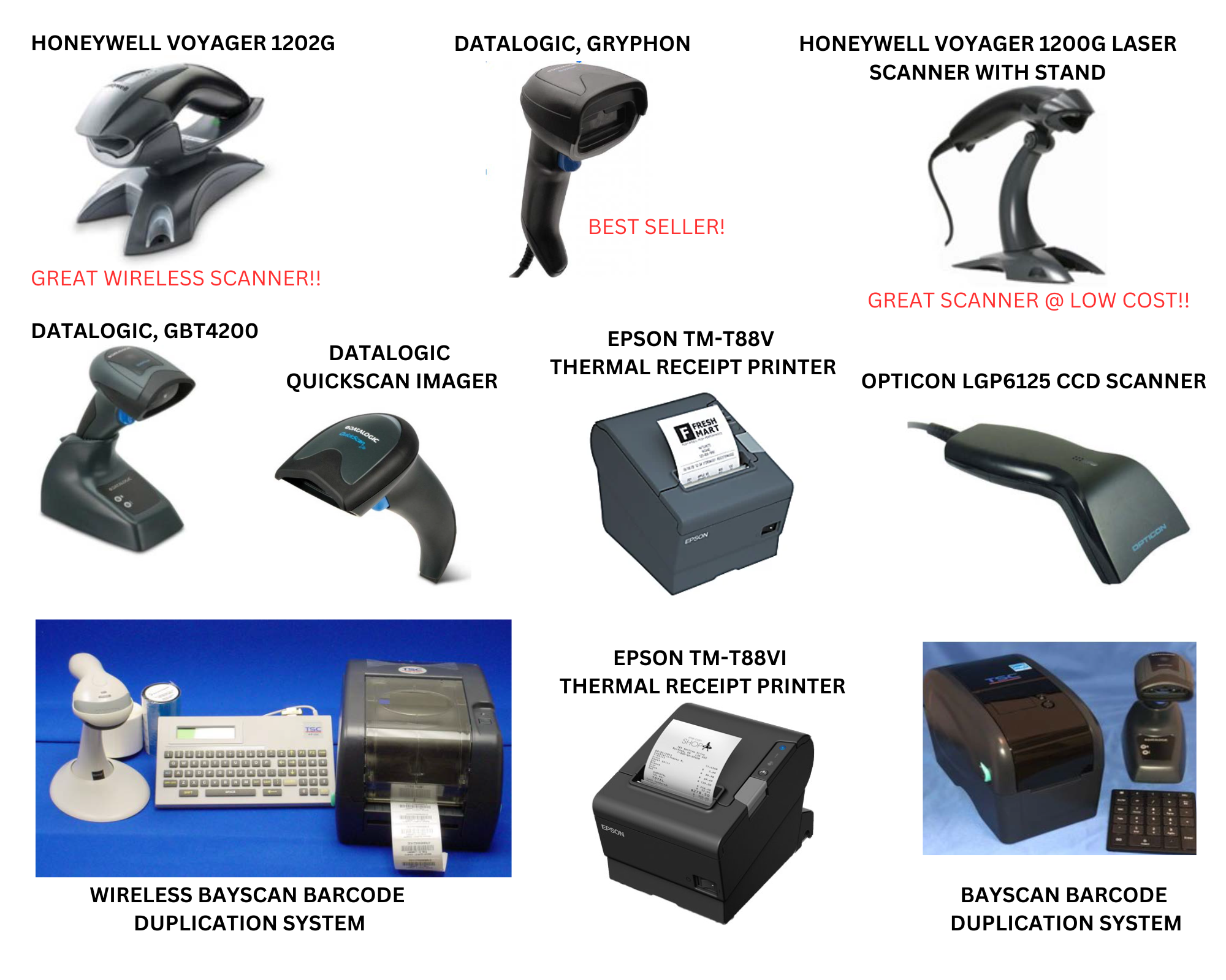 Printers & Barcode Scanners