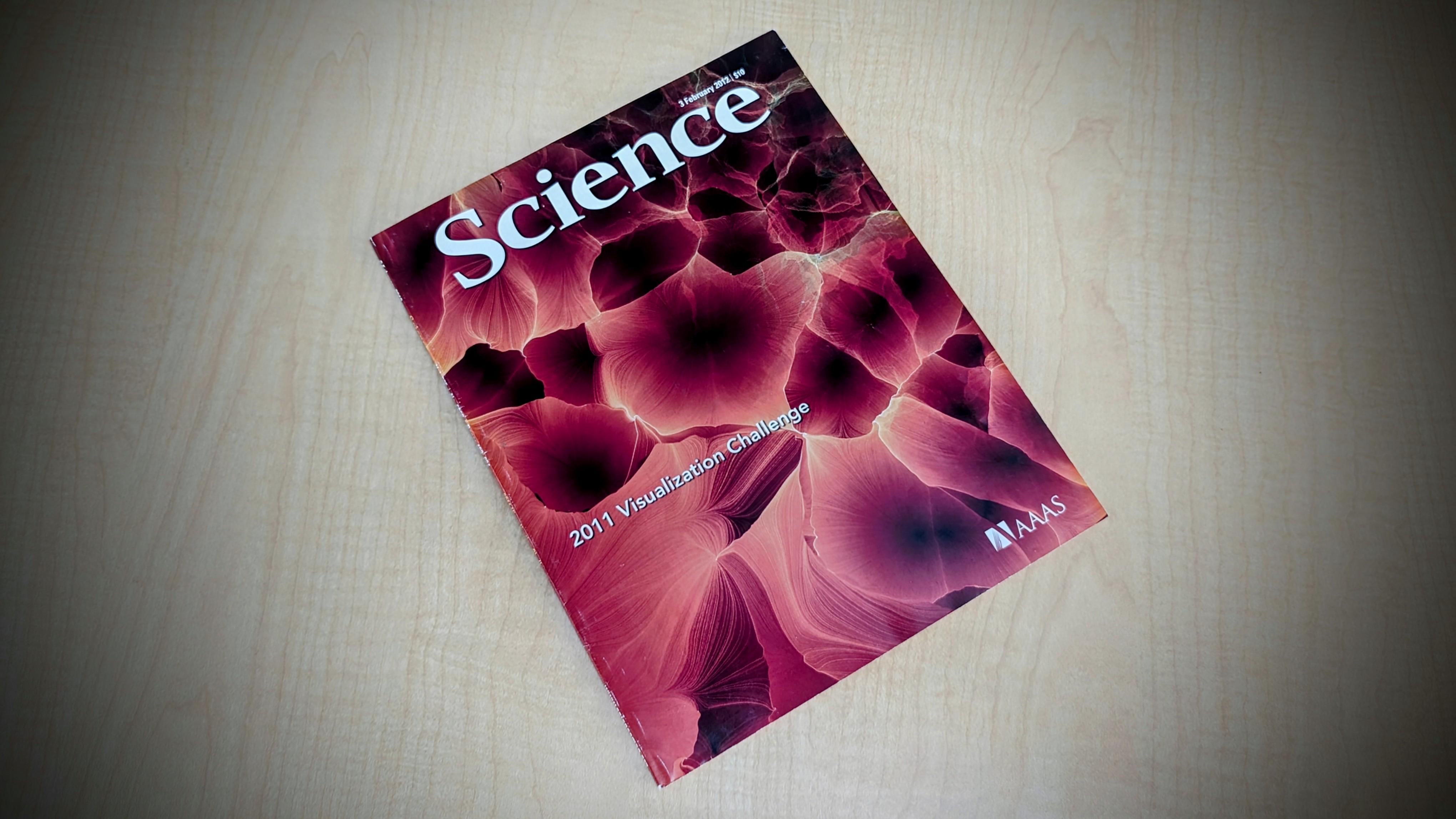 A photograph of an issue of the journal Science.