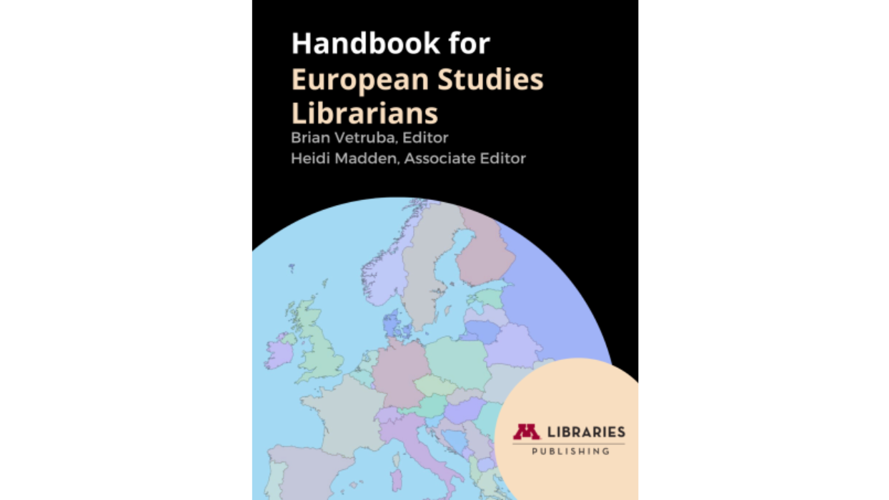 A photo of the cover for the "Handbook for European Studies Librarians"