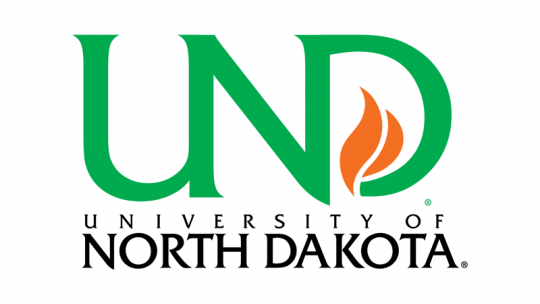 The logo for the University of North Dakota