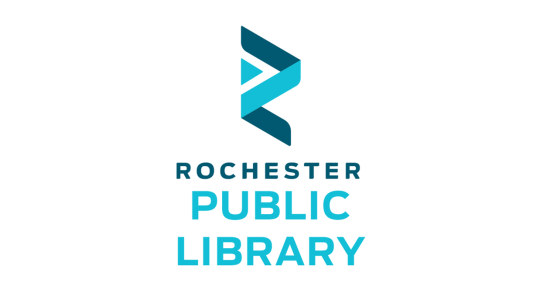 The logo for the Rochester Public Library