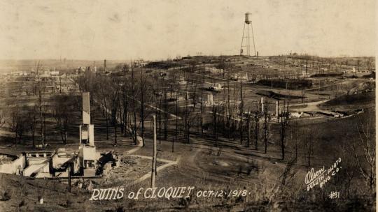 Cloquet destroyed by fires of 1918