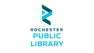 The logo for the Rochester Public Library