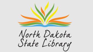 The North Dakota State Library wordmark and logo.