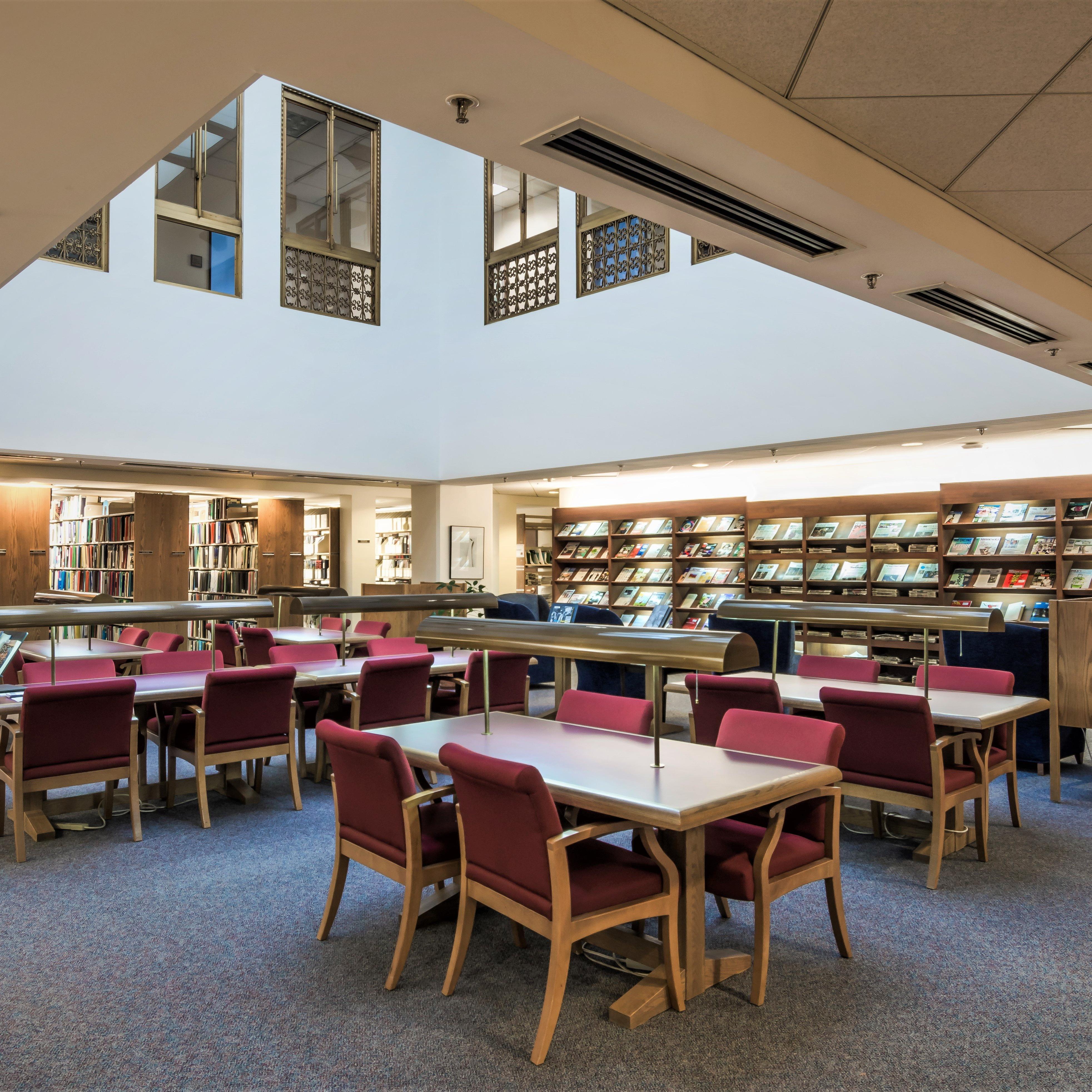 A photo of the Minnesota Legislative Reference Library interior.