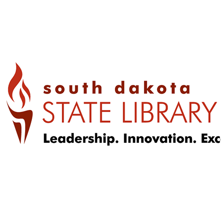 The logo for South Dakota State Library. The headline text says "Leadership. Innovation. Excellence."