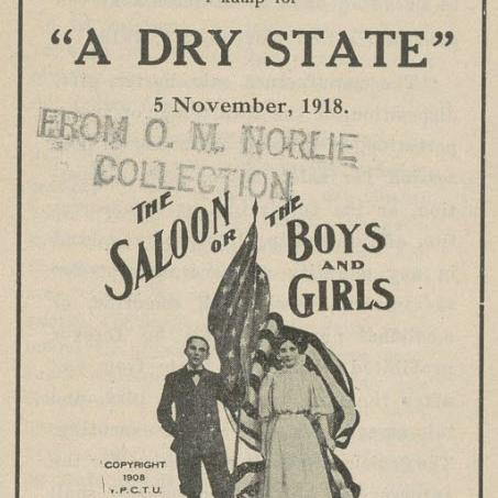 Pro-Prohibition pamphlet entitled A Dry State
