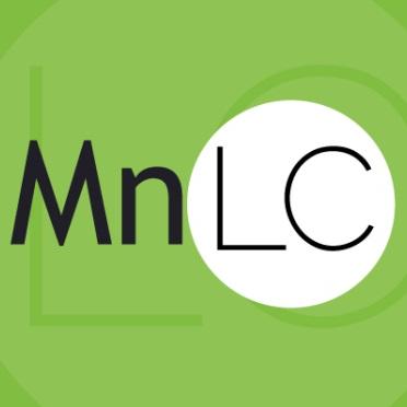 The Minnesota Learning Commons logo features "MnLC" in black letters over a green and white background.