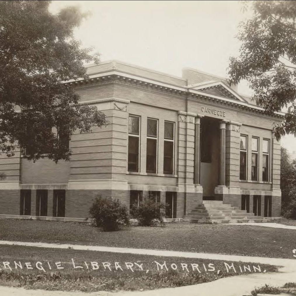 Carnegie Library building in Morris, Minnesota