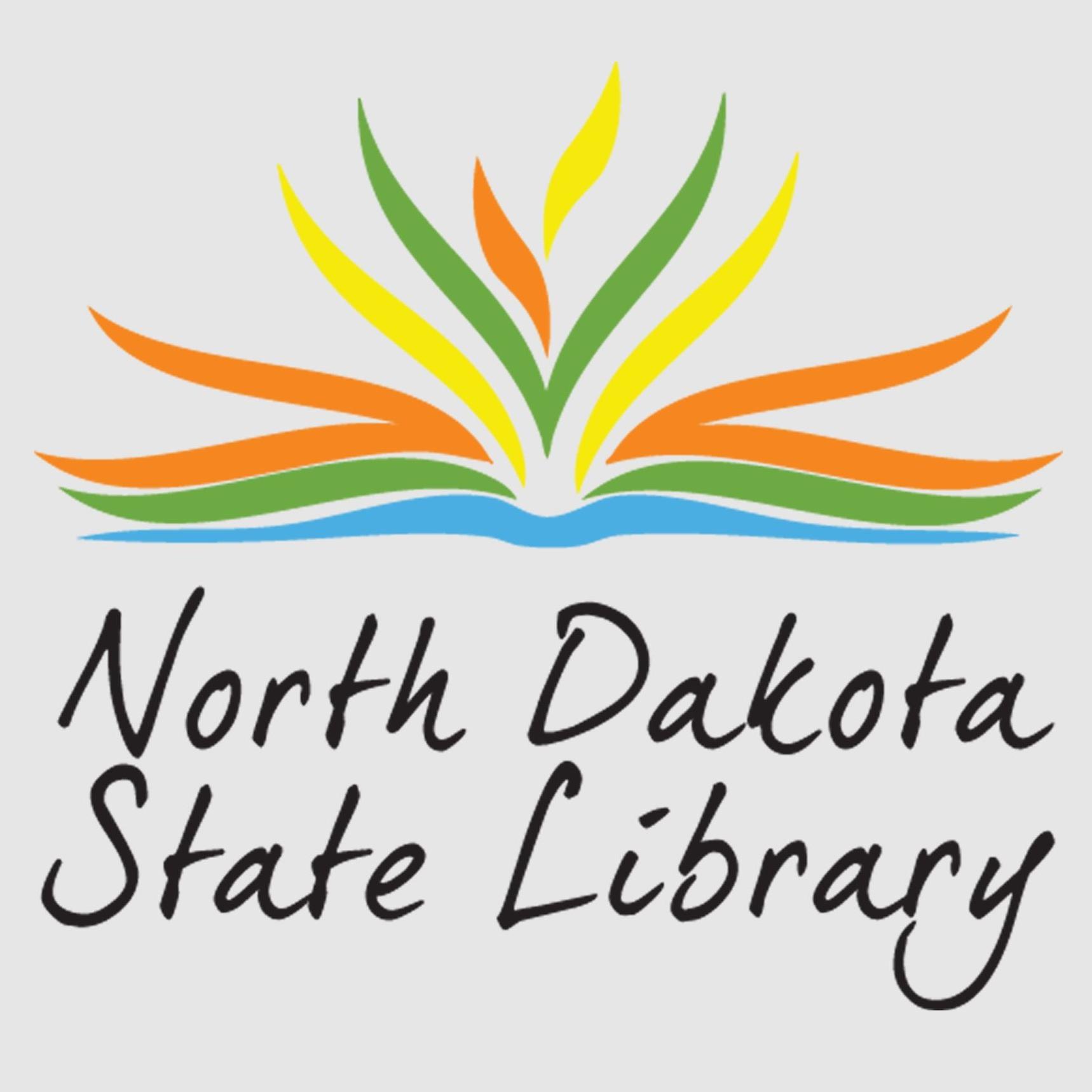 The North Dakota State Library wordmark and logo.