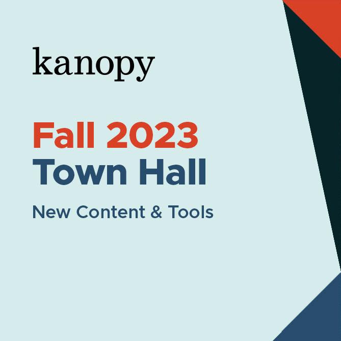Kanopy Fall 2023 Town Hall