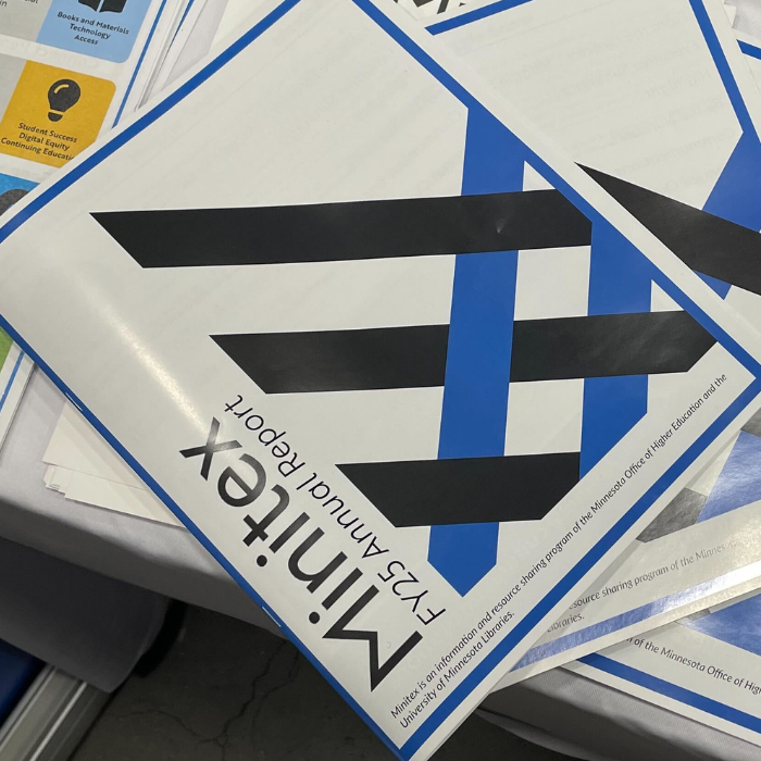 Cover screenshot of the Minitex FY25 Annual Report